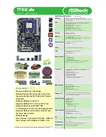 ASROCK 770iCafe Specifications предпросмотр