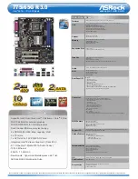 ASROCK 775i65G R3.0 Specifications предпросмотр