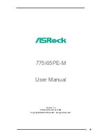 ASROCK 775I65PE-M User Manual предпросмотр