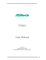 Предварительный просмотр 1 страницы ASROCK 775S61 User Manual