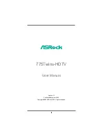 ASROCK 775Twins-HDTV User Manual preview