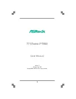 Предварительный просмотр 1 страницы ASROCK 775Twins-PT890 User Manual