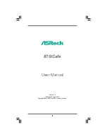 ASROCK 870iCafe User Manual предпросмотр