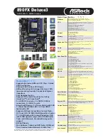 ASROCK 890FX Deluxe3 Specifications предпросмотр