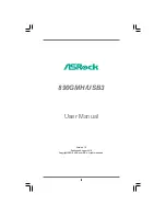 Предварительный просмотр 1 страницы ASROCK 890GMH-USB3 - V1.0 User Manual