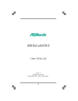 Предварительный просмотр 1 страницы ASROCK 939SLI-ESATA2 User Manual