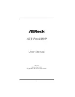 Предварительный просмотр 1 страницы ASROCK A75 Pro4/MVP User Manual