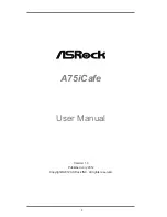 ASROCK A75iCafe User Manual предпросмотр