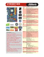 Предварительный просмотр 1 страницы ASROCK A785GXH128M Brochure