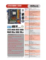 Предварительный просмотр 1 страницы ASROCK A790GMH128M Brochure