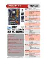 ASROCK A790GXH128M - Brochure предпросмотр