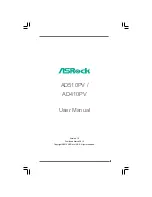 Предварительный просмотр 1 страницы ASROCK AD410PV User Manual