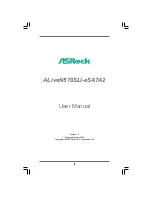 ASROCK ALIVEN570SLI-ESATA2 User Manual preview