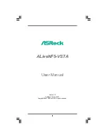 Preview for 1 page of ASROCK ALIVENF5-VST User Manual