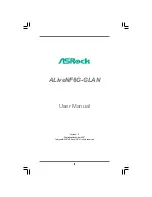 Предварительный просмотр 1 страницы ASROCK ALIVENF6G-GLAN User Manual