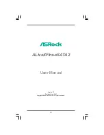 Предварительный просмотр 1 страницы ASROCK ALIVEXFIRE-ESATA2 User Manual