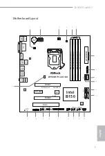 Предварительный просмотр 3 страницы ASROCK B150M Pro4S/D3 Manual