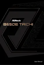 Preview for 1 page of ASROCK B650E TAICHI User Manual