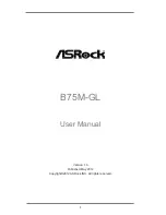 Предварительный просмотр 1 страницы ASROCK B75M-GL User Manual