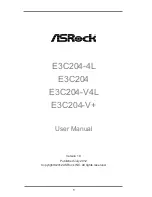 ASROCK E3C204 User Manual предпросмотр