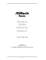 Предварительный просмотр 1 страницы ASROCK E3C224 User Manual