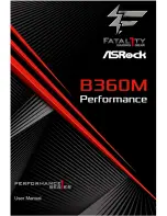 ASROCK Fatal1ty B360M Performance User Manual предпросмотр