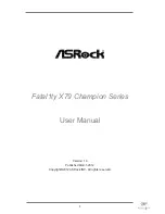 Предварительный просмотр 1 страницы ASROCK Fatal1ty X79 Champion User Manual