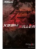 ASROCK Fatal1ty X99M Killer Series User Manual предпросмотр