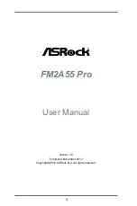 Предварительный просмотр 1 страницы ASROCK FM2A55 Pro User Manual