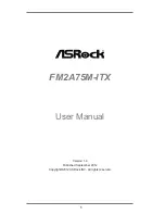 ASROCK FM2A75M-ITX User Manual предпросмотр