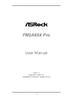 ASROCK FM2A85X Pro User Manual предпросмотр