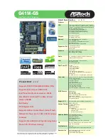 ASROCK G41M-GS Specifications предпросмотр