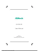 Предварительный просмотр 2 страницы ASROCK G41M-S3 User Manual