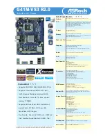 ASROCK G41M-VS3 R2.0 - Datasheet предпросмотр