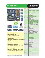 ASROCK G41MH-GE Brochure & Specs preview