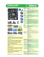 Предварительный просмотр 1 страницы ASROCK G41MH USB3 Brochure & Specs