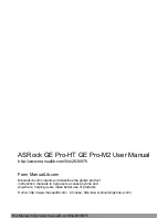 ASROCK GE PRO-HT User Manual preview