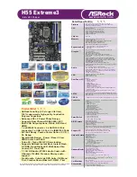 Предварительный просмотр 1 страницы ASROCK H55 EXTREME3 Brochure