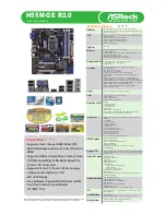 Предварительный просмотр 1 страницы ASROCK H55M-GE R2.0 Brochure