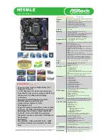 ASROCK H55M LE - V 1.0 - 01-2010 Brochure предпросмотр