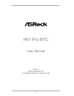 ASROCK H61 Pro BTC User Manual предпросмотр