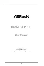 ASROCK H61M-S1 PLUS User Manual предпросмотр