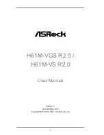 Предварительный просмотр 1 страницы ASROCK H61M-VGS R2.0 User Manual