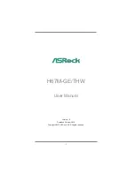 Preview for 1 page of ASROCK H67M-GE/THW User Manual