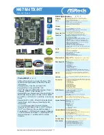 ASROCK H67M-ITX-HT Datasheet предпросмотр