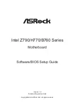 Предварительный просмотр 1 страницы ASROCK H770 Series Setup Manual