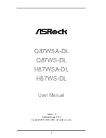 ASROCK H87WS-DL User Manual предпросмотр