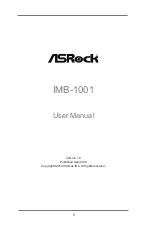 Предварительный просмотр 1 страницы ASROCK IMB-1001 User Manual