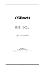 Предварительный просмотр 1 страницы ASROCK IMB-1002J User Manual