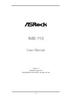 ASROCK IMB-110 User Manual предпросмотр